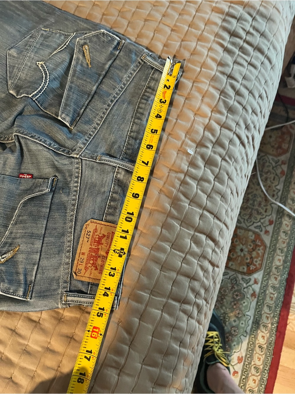Levi's 527 Men's Medium Blue Bootcut Leg Jeans 29 x 30 - Picture 7 of 8